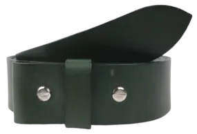 1.5" Wide Green Leather Belt Strap Replacement with Chicago Screws