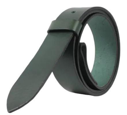1.5" Wide Green Leather Belt Strap Replacement with Chicago Screws