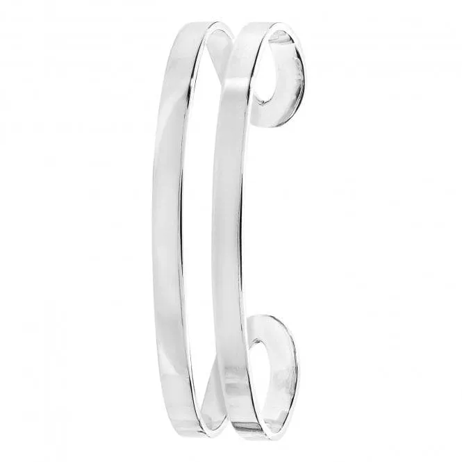 Acotis Silver Bangle Oval Cuff G4414