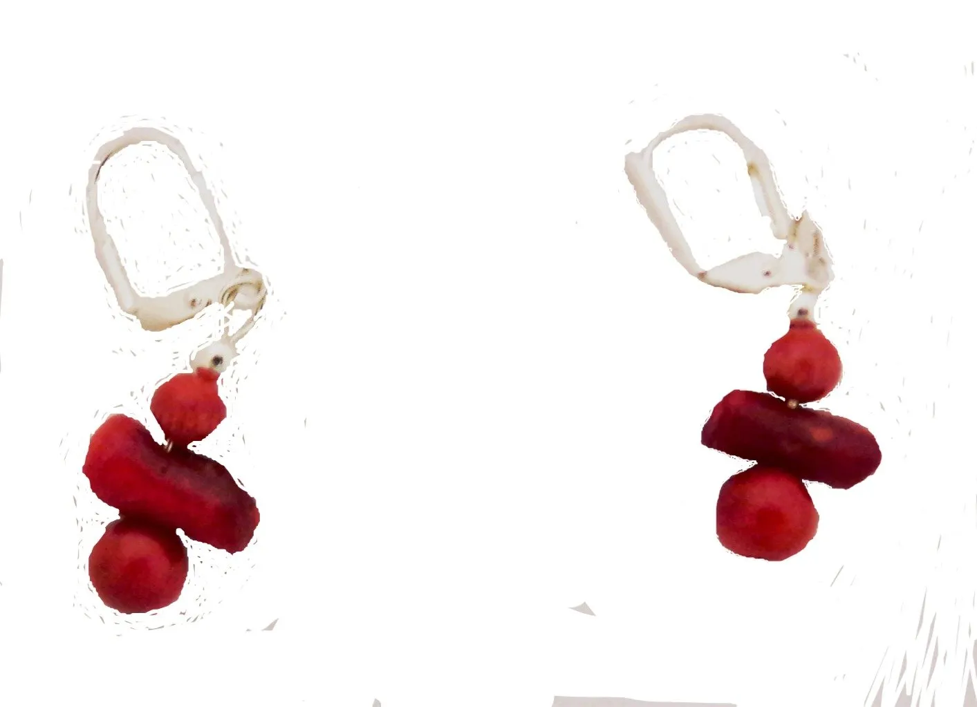 Bamboo Coral Earrings