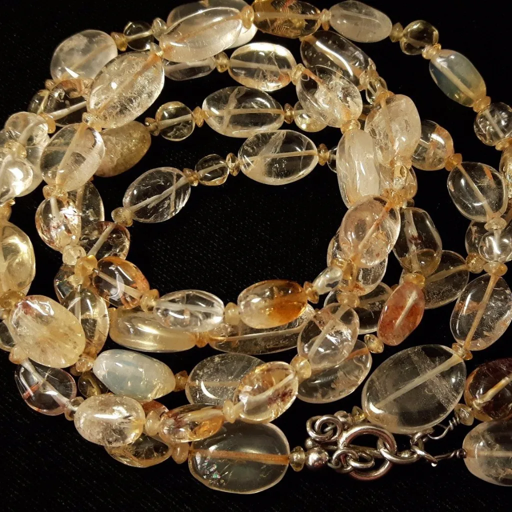 Citrine Silver Necklace