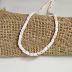 Cream Heishi Shell Bead Surfer Necklace