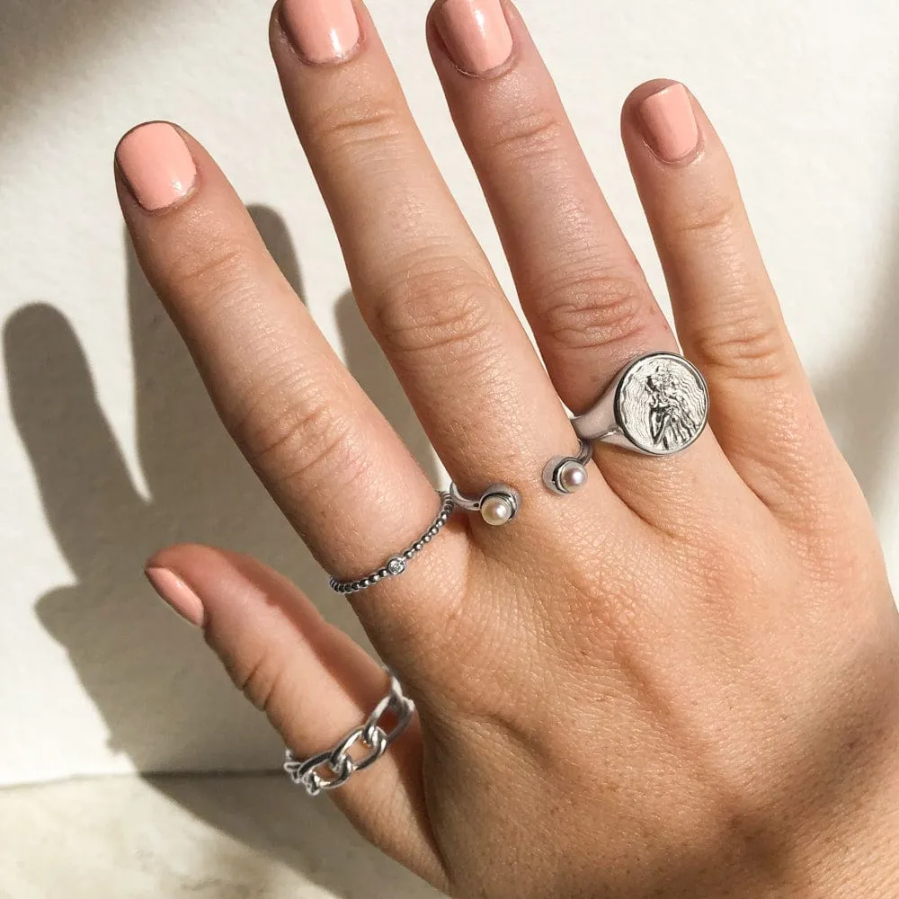 Diamond Bead Ring