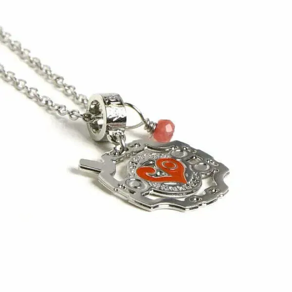 Digimon Adventure Digivice Sora Takenouchi & Biyomon Necklace Pendant Japan