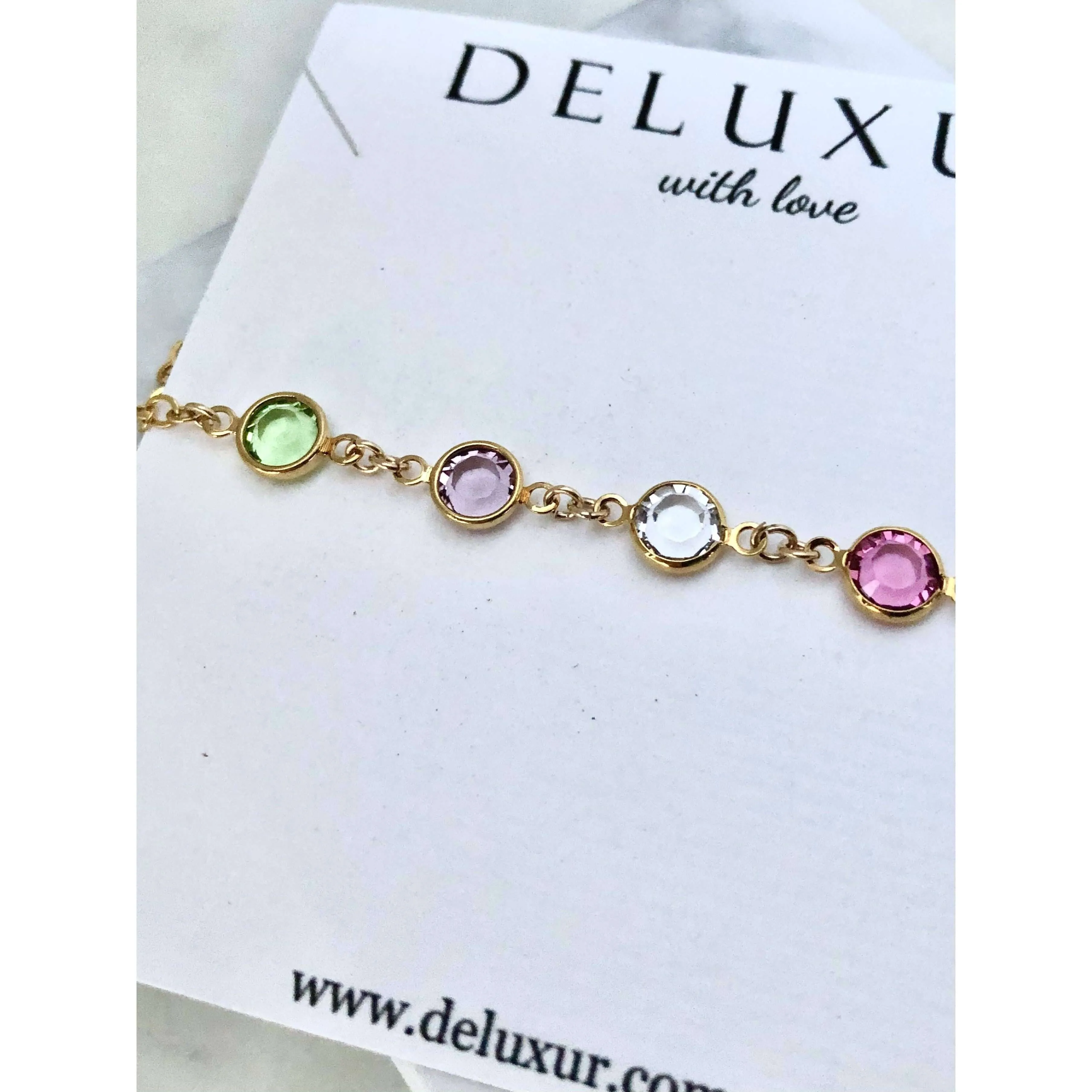 Family Birthstone Bracelet