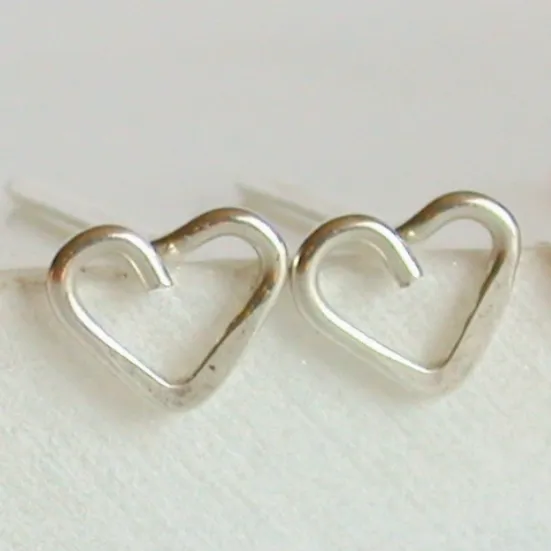 Handmade Itty Bitty Heart Earrings