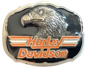 Harley Davidson Eagle Head Black Belt Buckle