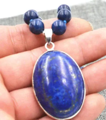 Lapis Lazuli pendant, Lapis Lazuli Necklace, January Birthstone Necklace, Lapis Lazuli Blue Crystal, Blue Stone Necklace, Boho Jewelry