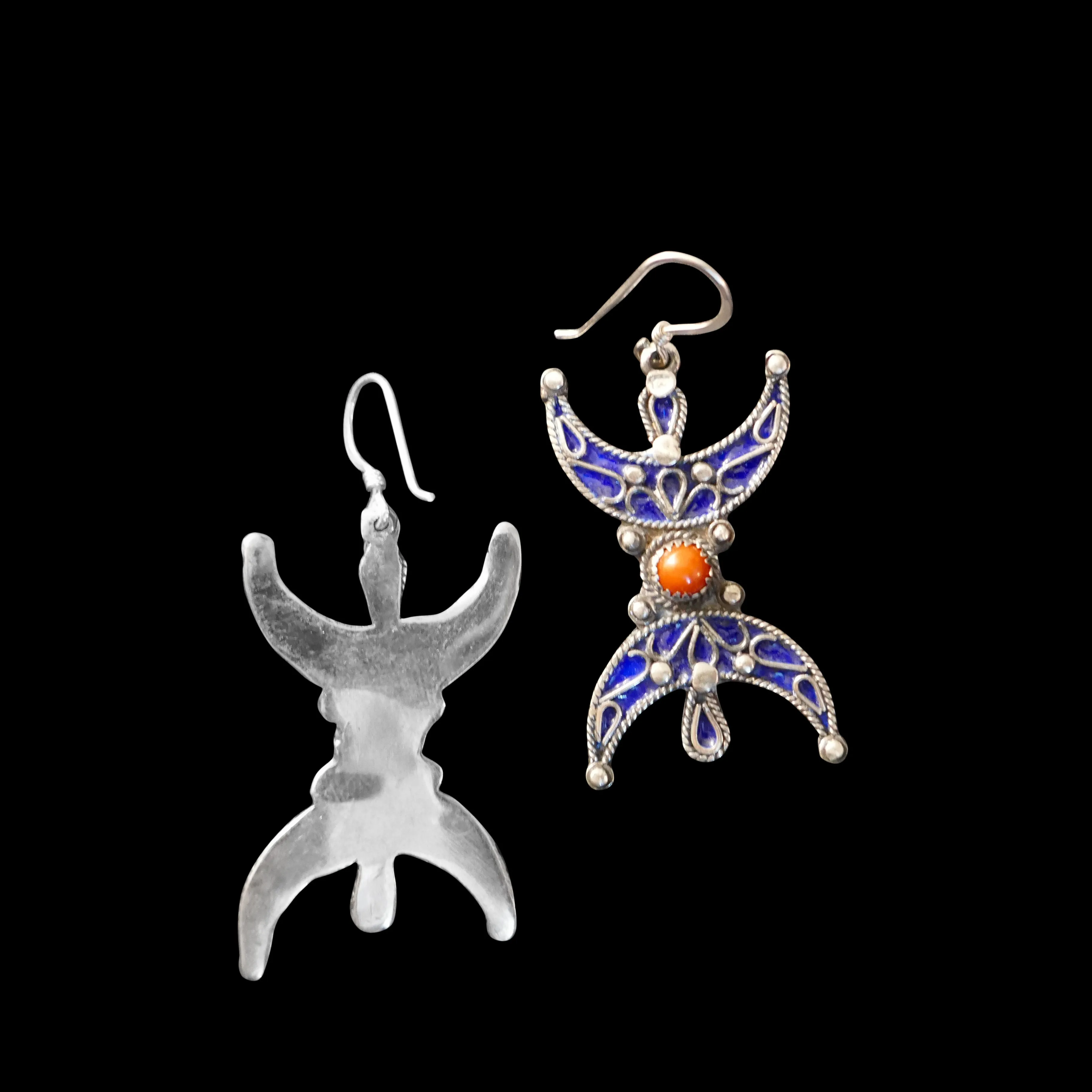 Moroccan Tribal Enameled earrings, EG002203