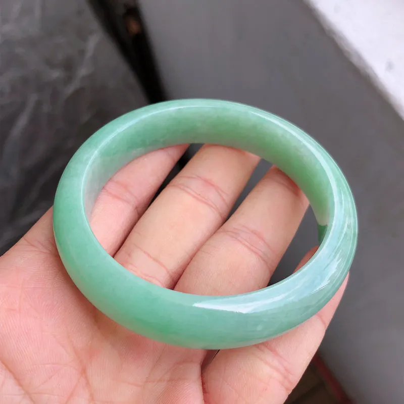 Natural Jade Bangle Jadeite Bangle Internal Diameter 55mm NBE065