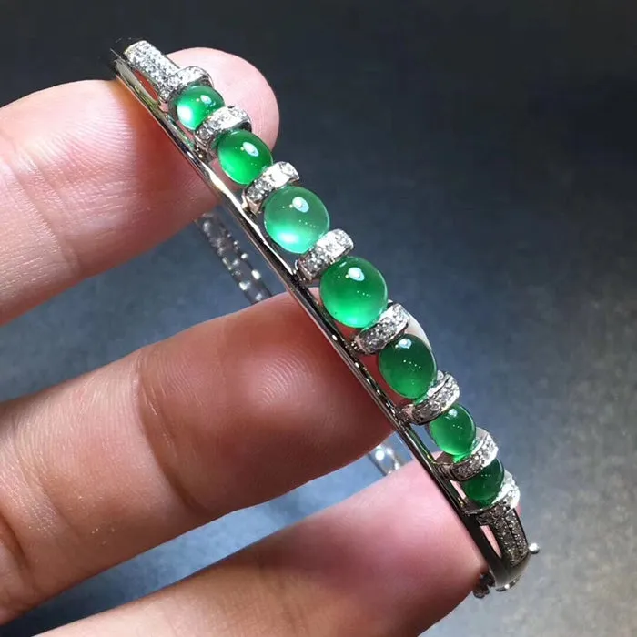 Natural Jade Bracelet Jadeite Bracelet NBT39