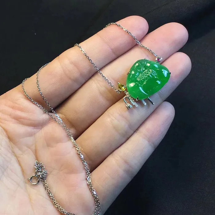 Natural Jade Necklace Jadeite Necklace NNE041