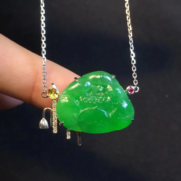 Natural Jade Necklace Jadeite Necklace NNE041