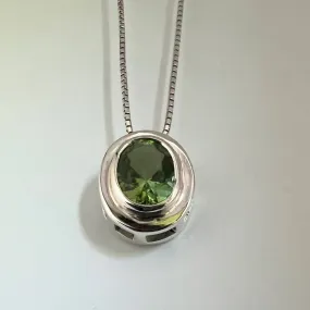 Oval Cut Natural Rare Citrine Necklace Pendant
