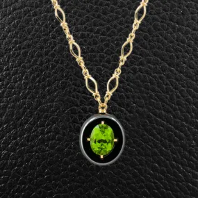 Peridot & Hematite Pendant