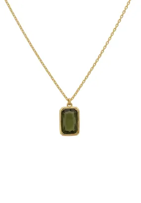 Portofino Necklace Gold Peridot