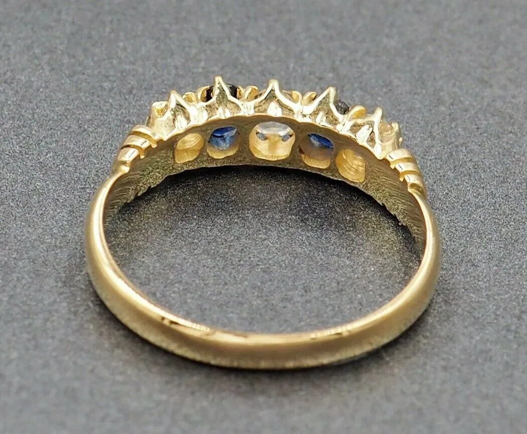 Sapphire & Spinel 18ct Yellow Gold Ring
