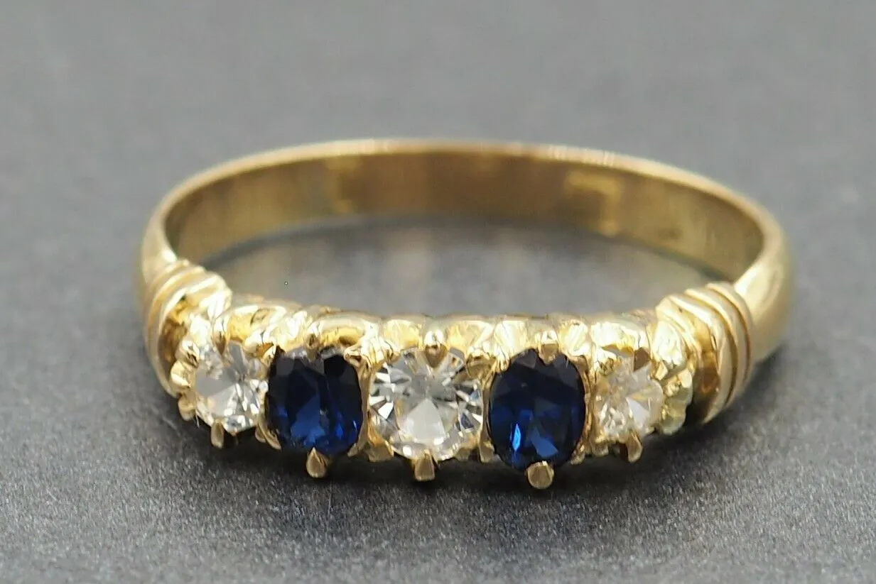 Sapphire & Spinel 18ct Yellow Gold Ring