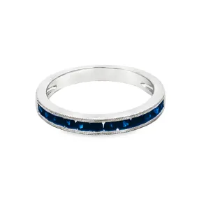 Sapphire Band Ring, 14Kt
