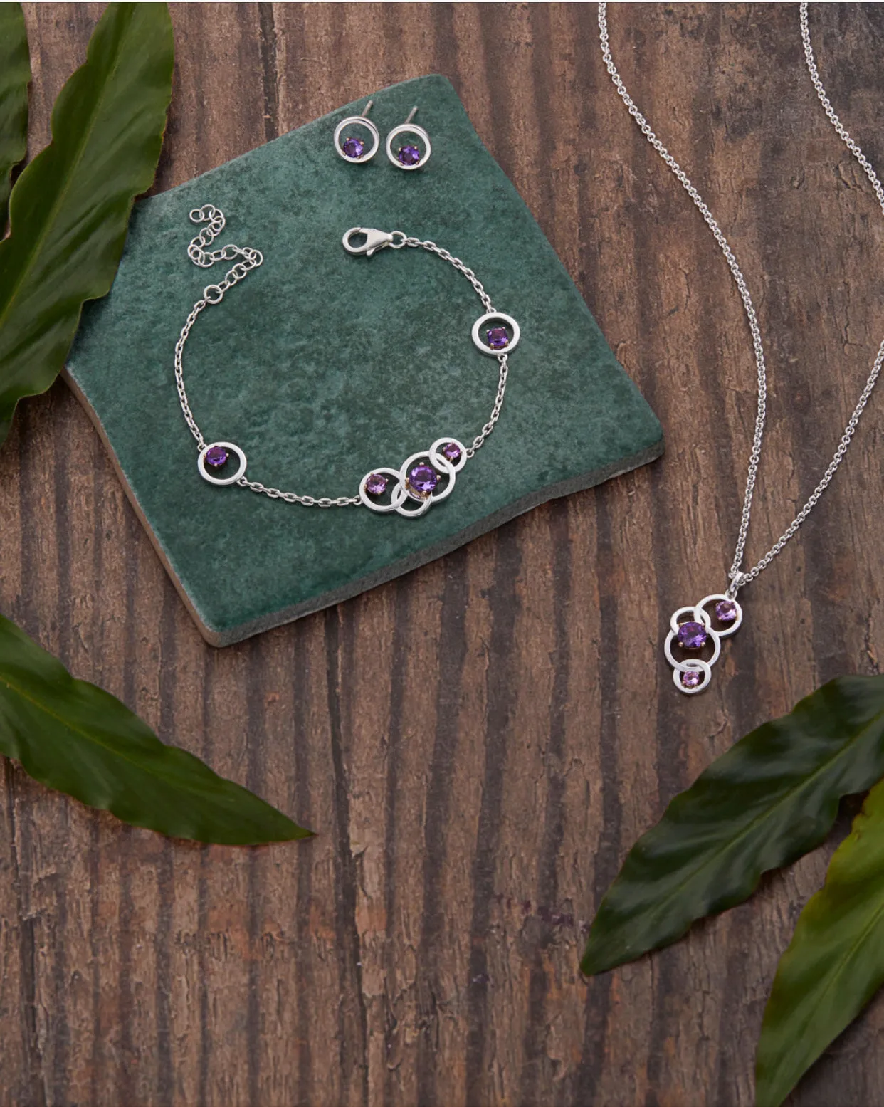 Silver Amethyst Earrings. February Birthstone