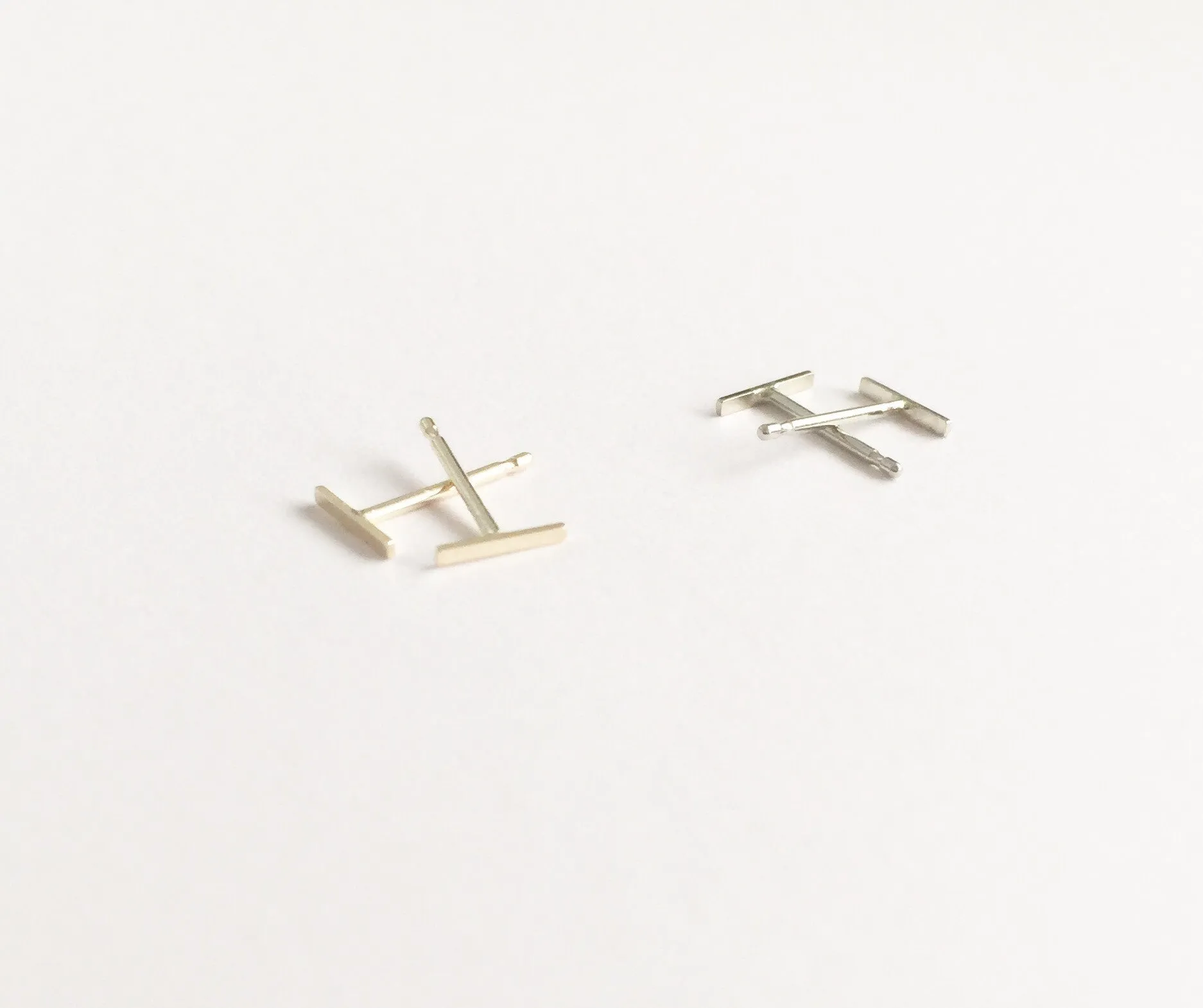 Sprinkle Stud Earrings - Solid 14kt