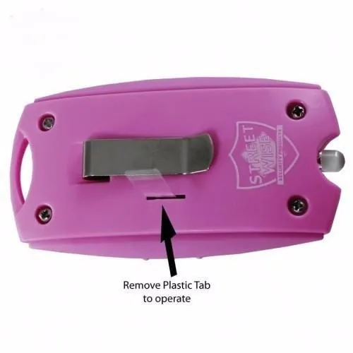 Squeeze Panic Alarm Personal Safety Flashlight Key Chain Belt Clip