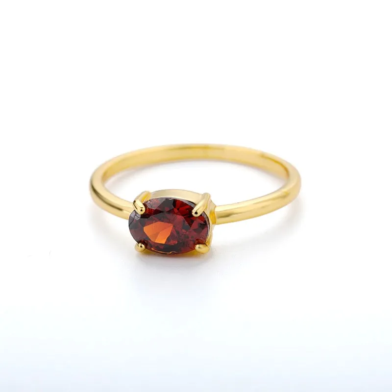 Stackable Minimalist Birthstone Rings