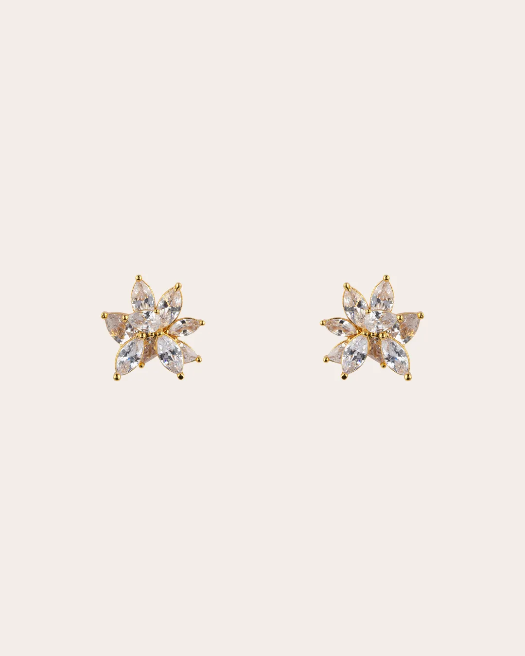 The Classy Bride earrings - gold plated
