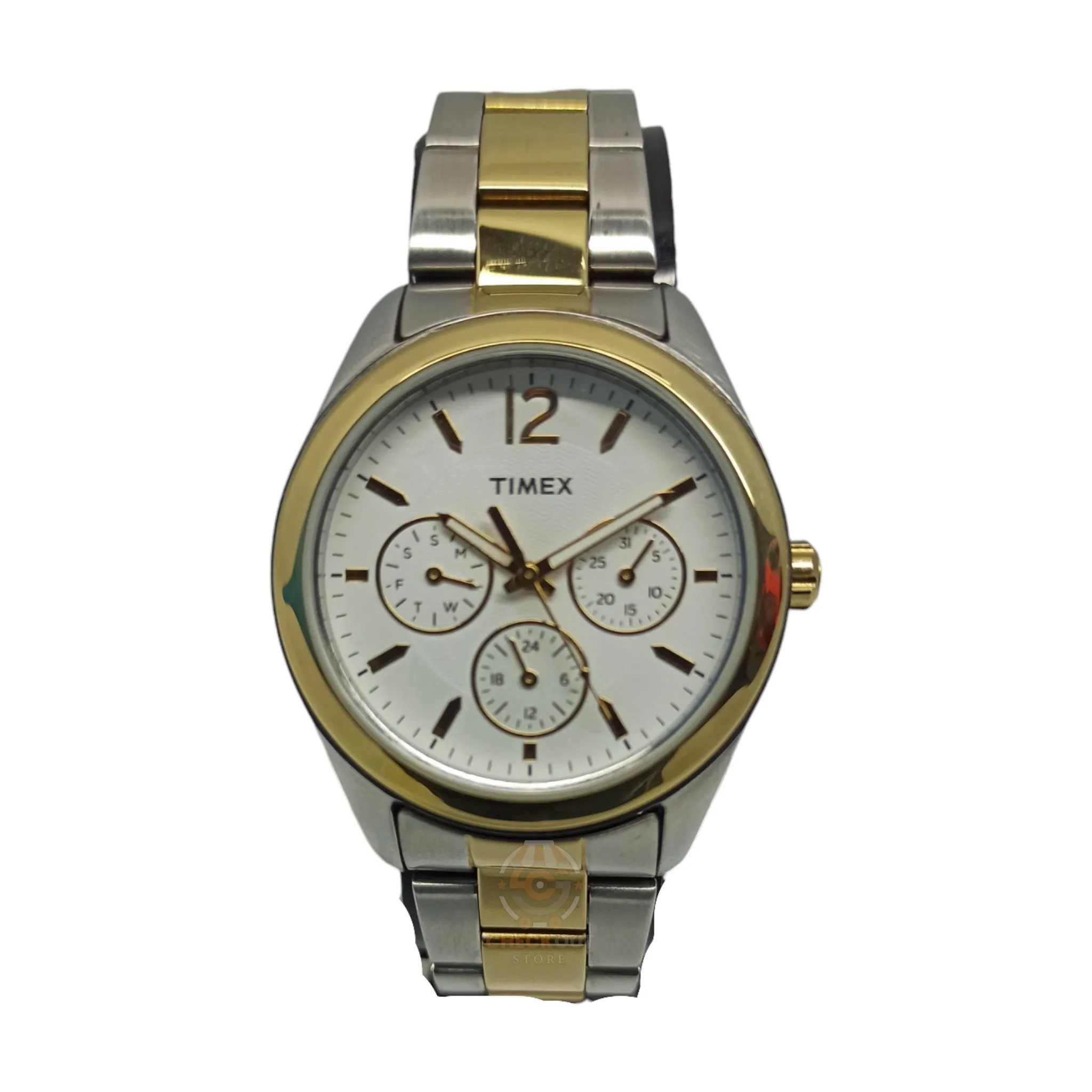 Timex - Original - Cosmo graph - Golden/Silver/Stainless Steel - 35mm - Women's Watch