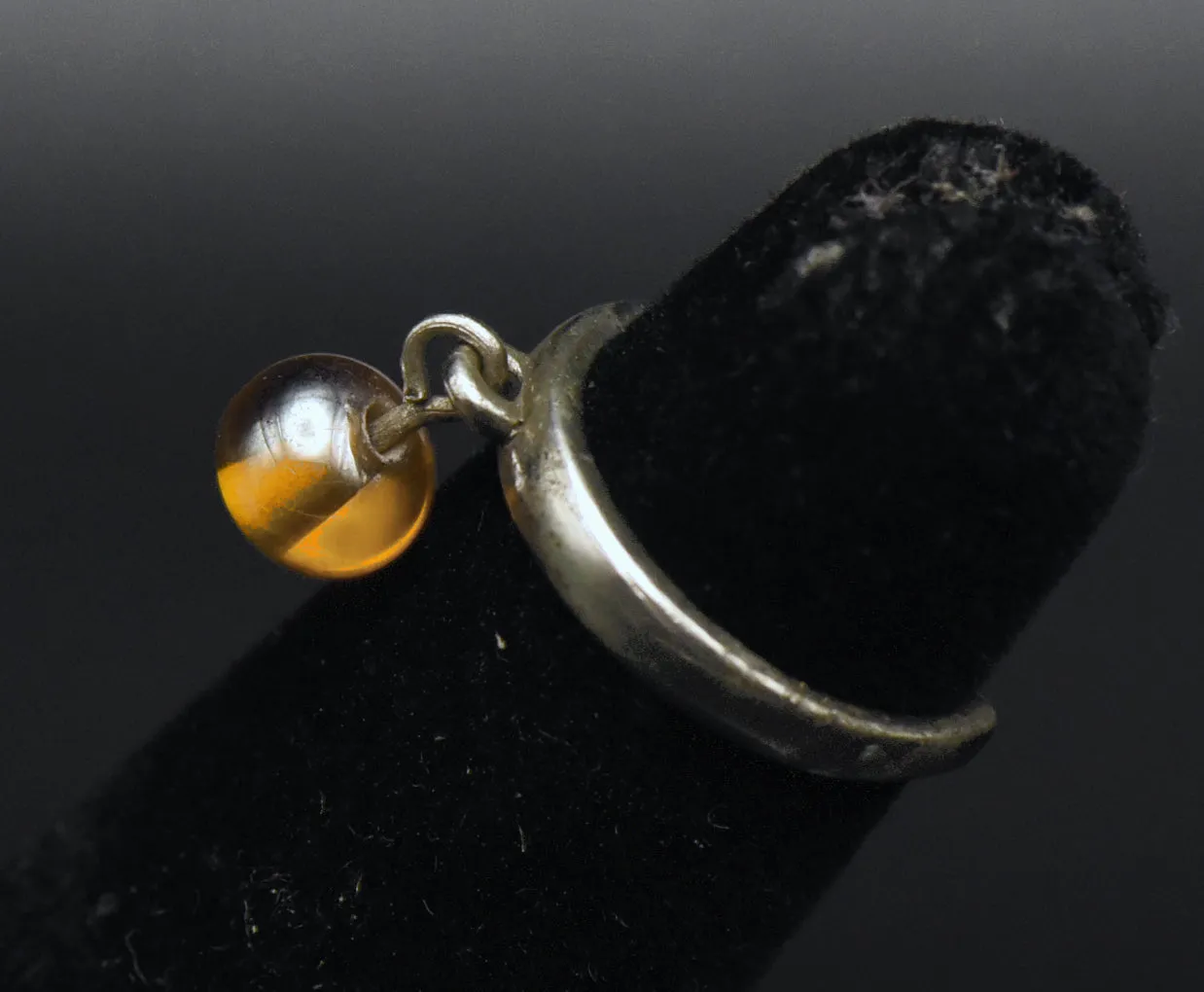 Vintage Adjustable Dangle Bead Toe Ring
