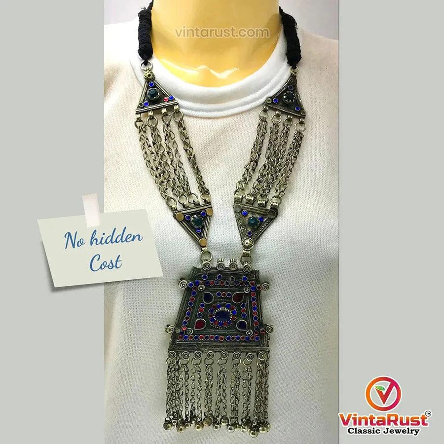 Vintage Kuchi Classic Pendant With Dangling Bells