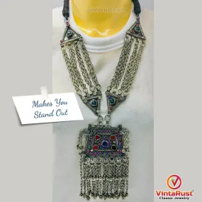 Vintage Kuchi Classic Pendant With Dangling Bells