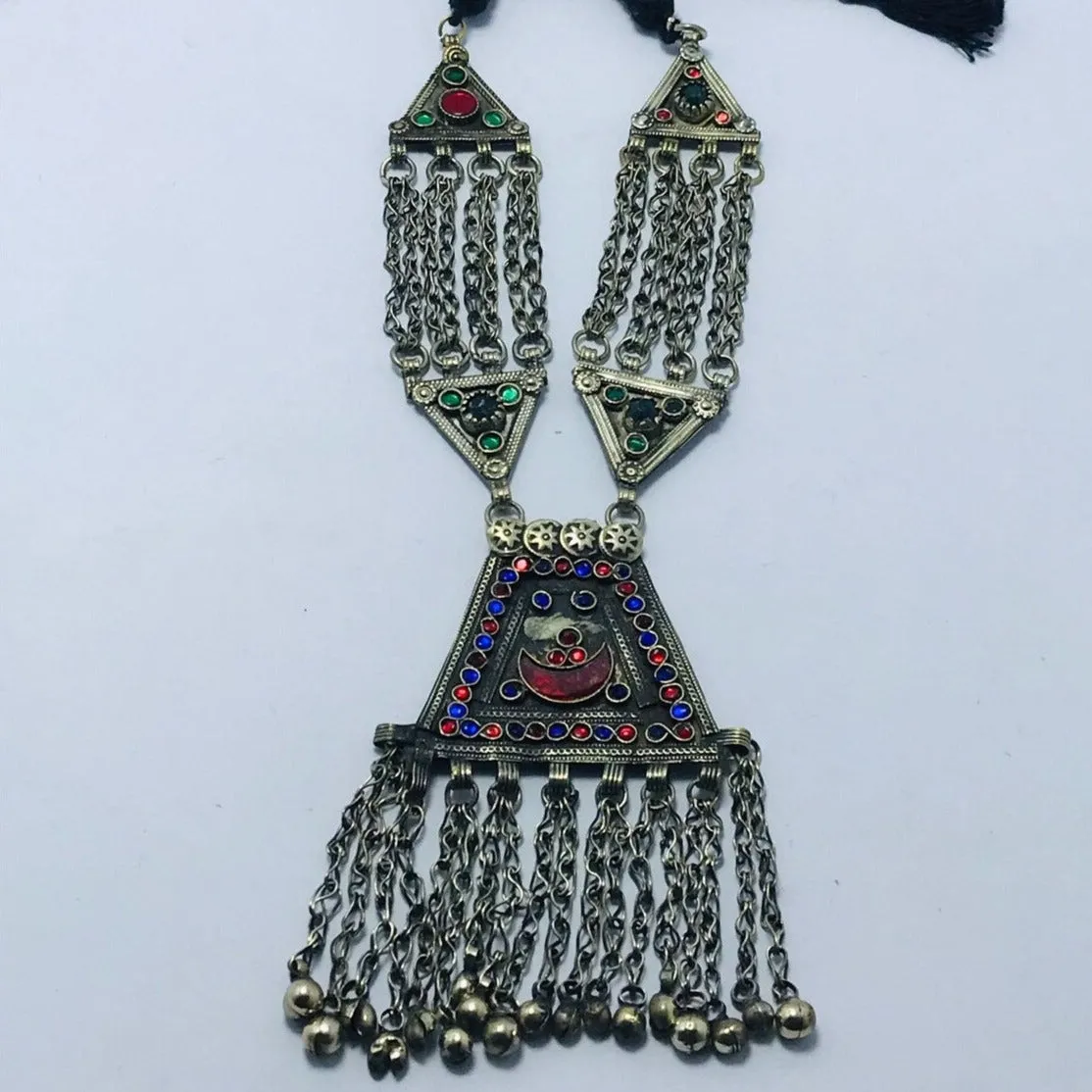 Vintage Kuchi Classic Pendant With Dangling Bells